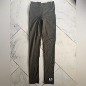 Celestial Bodiez Women’s Small Dark Olive Green Very Soft Wide Waistband Legging